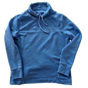 Vineyard Vines Blue Funnel Neck Top Sweater Sweatshirt